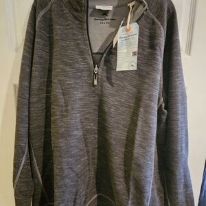 Tommy Bahama Men's Gray Zip-Up Sweater